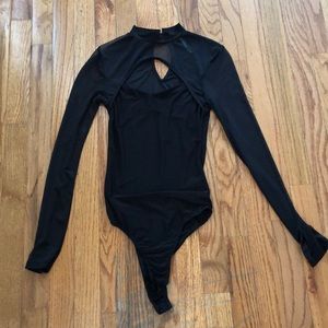 Sheer long sleeve top